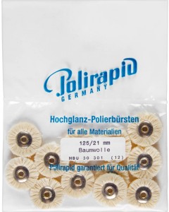 Miniaturbürste unmontiert 125/21mm