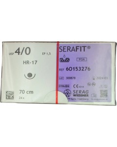 SERAFIT violett 70cm 4/0 HR-17
