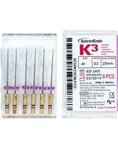 K3 NiTi-Feile Taper.02 25mm