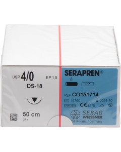 SERAPREN blau 50cm 4/0 DS18 Pa 24