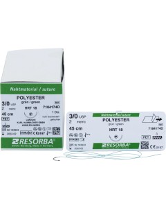 Polyester Nahtmaterial HRT18 3/0