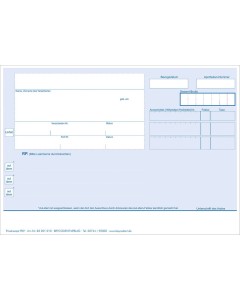 Privatrezepte PKV A6 quer blau